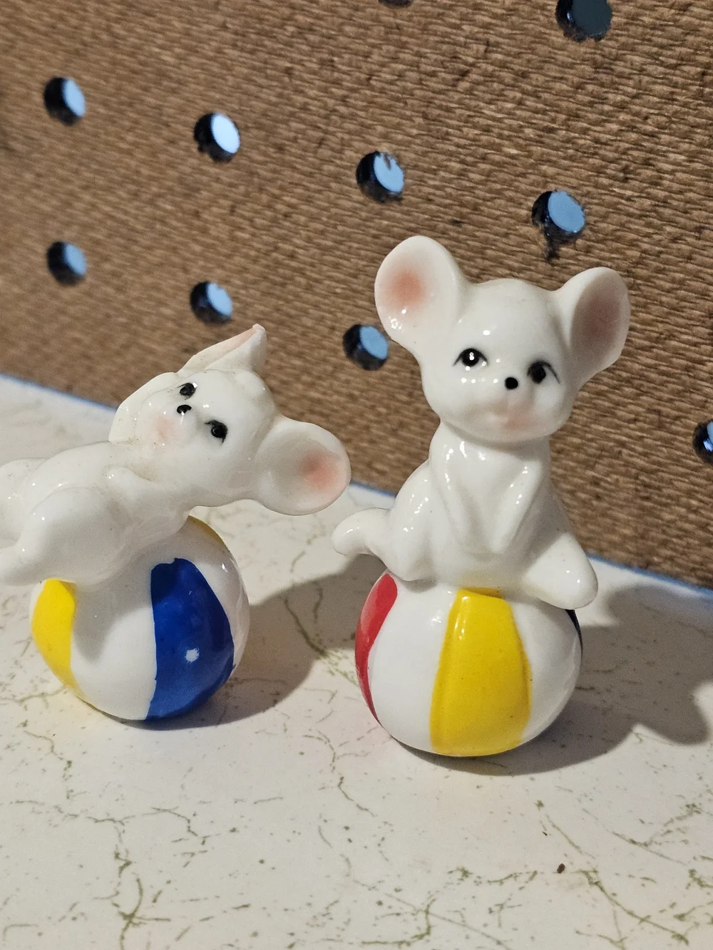 Cute Porcelain Mouse Figurines